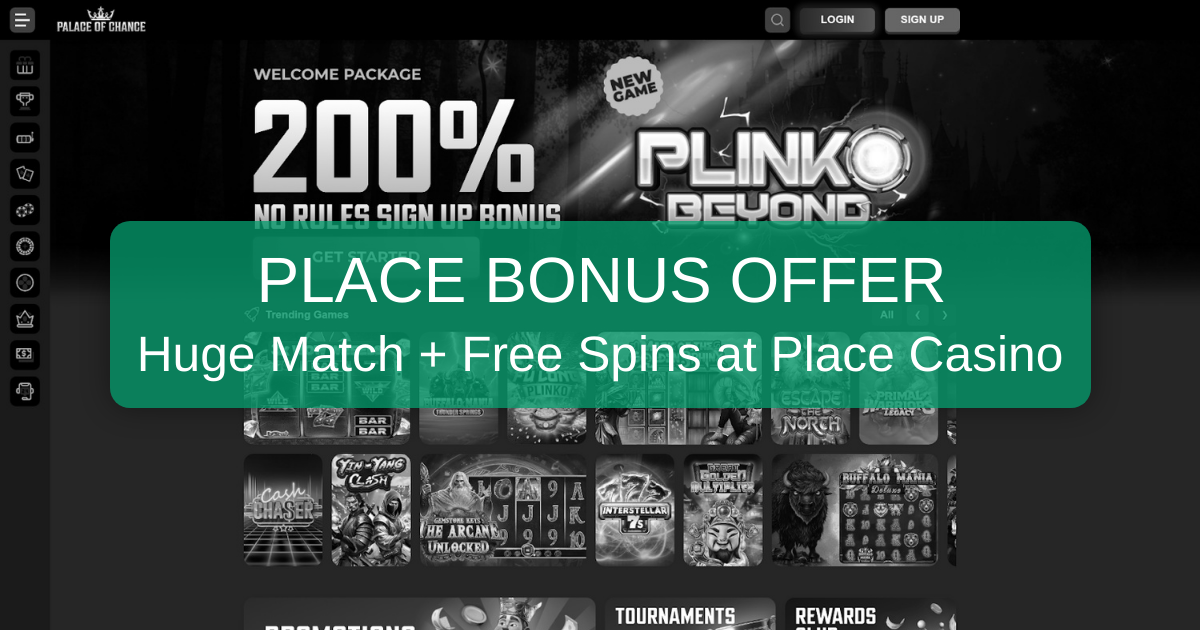 Place of Chance Casino No Deposit Bonuses Australia 2026 | PlaceOfChance Casino Bonus